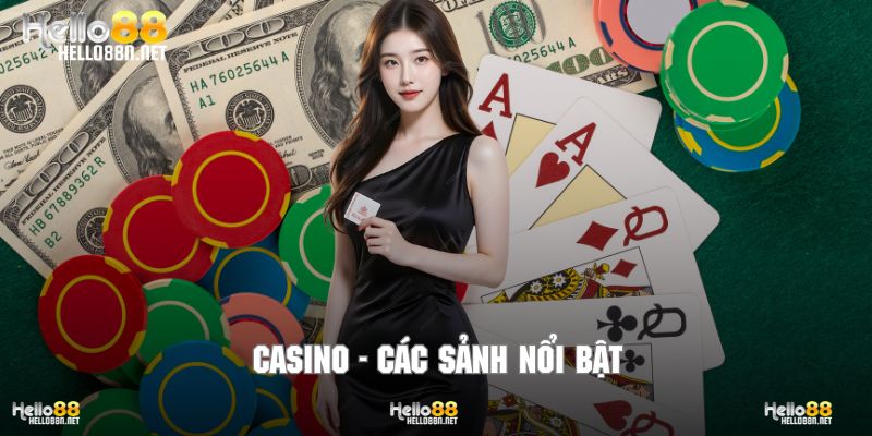 Những sảnh giải trí không nên bỏ lỡ tại thương hiệu Hello88